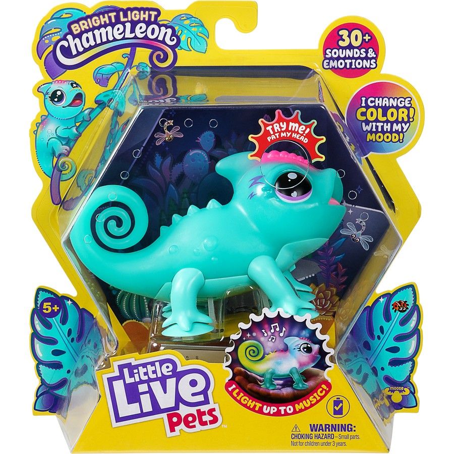 Camaleon Interactivo Con Luz Y Sonido - Little Live Pets