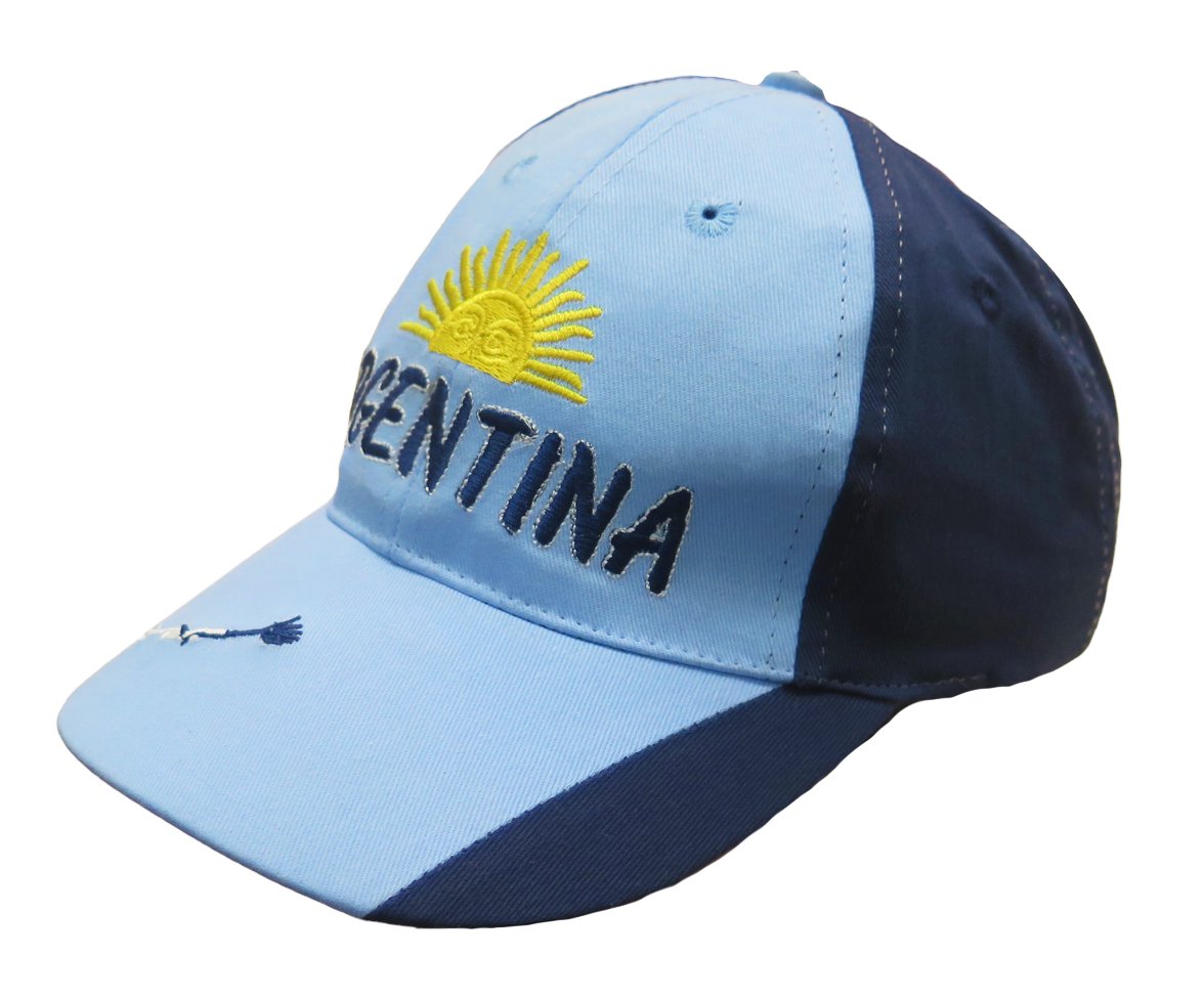 Gorro Cap Con Visera Argentina Bordado