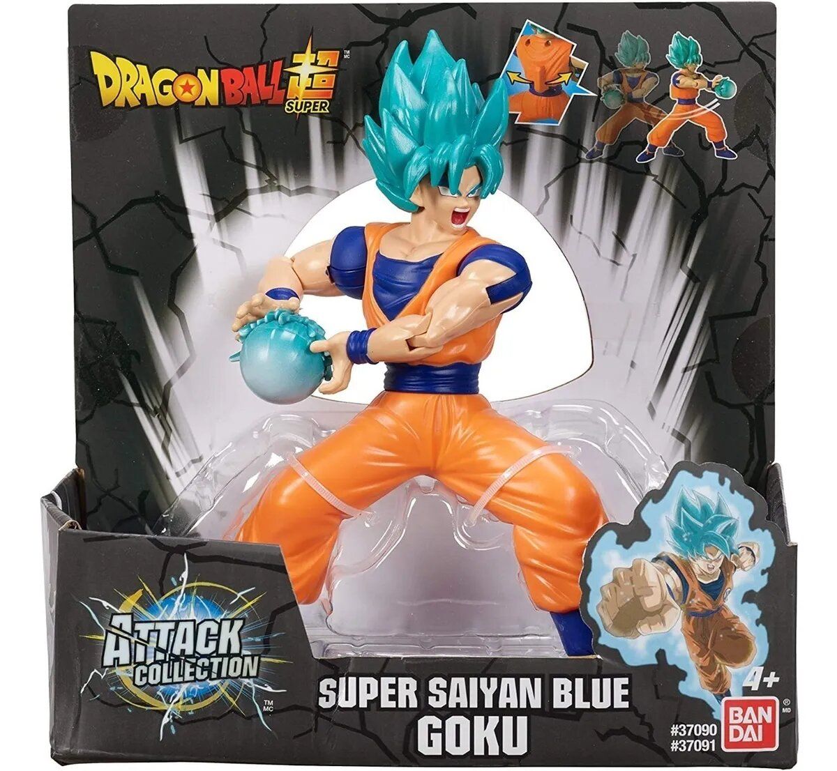 Muñeco Articulado Super Saiyan Blue Goku - Attack Collection