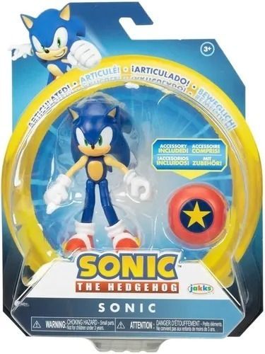 Muñeco Sonic The Hedgehog Figura Articulada Incluye Accesorio