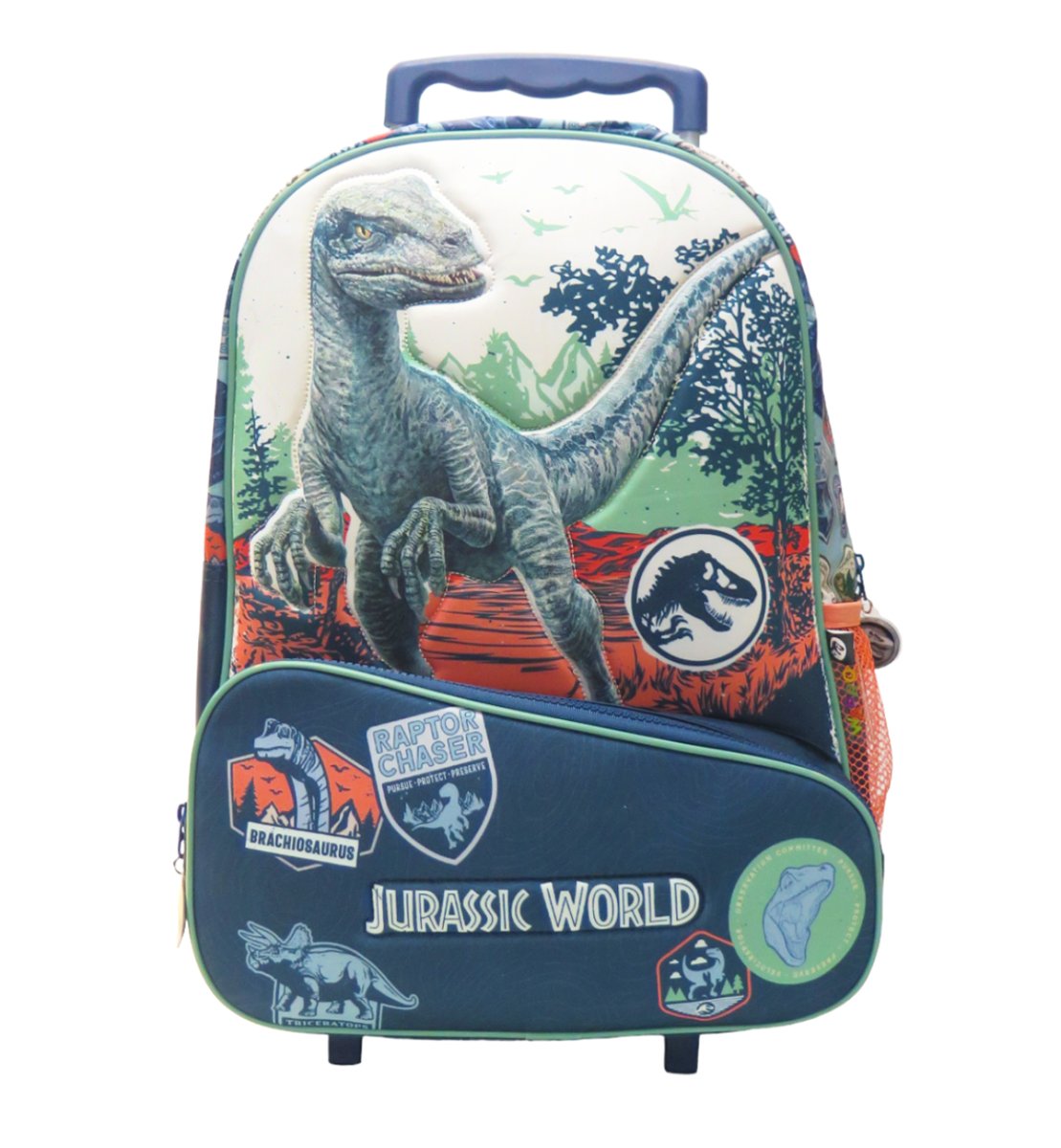 Mochila Con Carro Jurassic World - 16 Pulgadas
