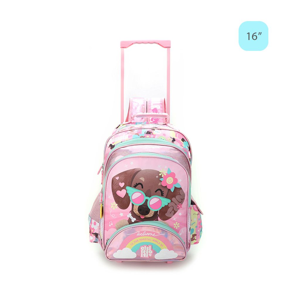 Mochila Con Carro Dog Perro - 16 Pulgadas