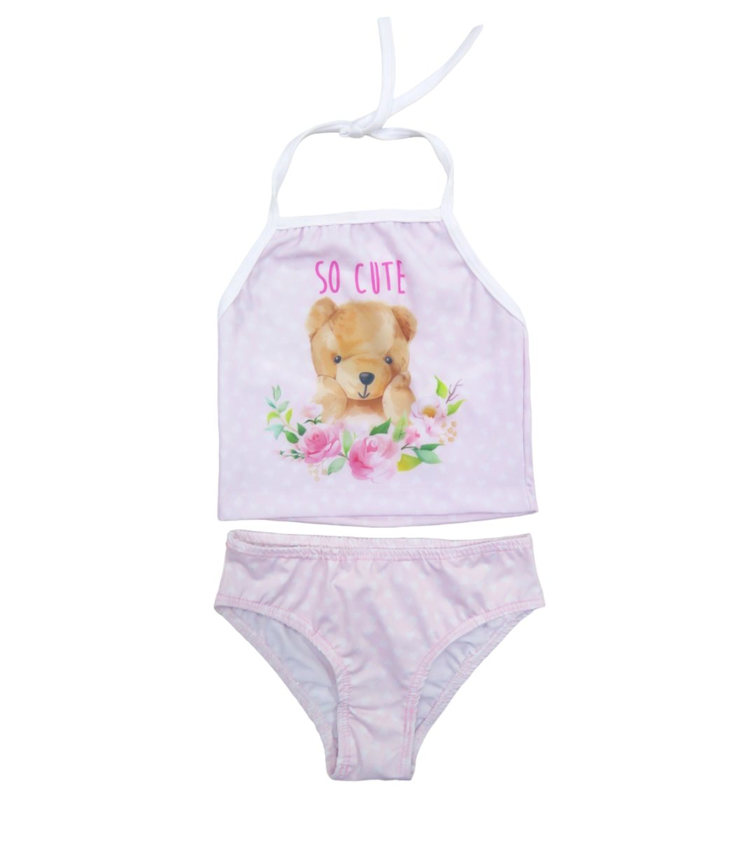 Traje De Baño - Malla - Dos Piezas - Musculosa Y Bombacha Con Estampa