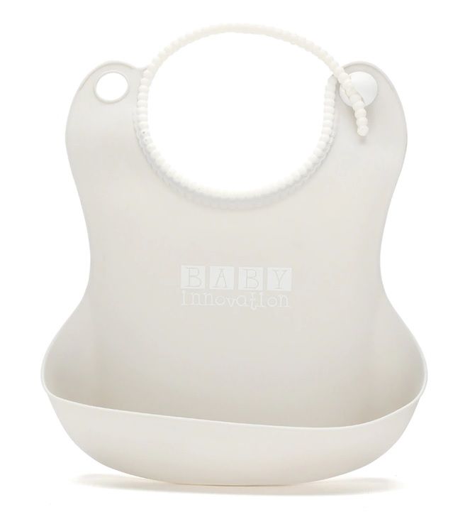 Babero de Silicona Con Cuello Ajustable y Bolsillo