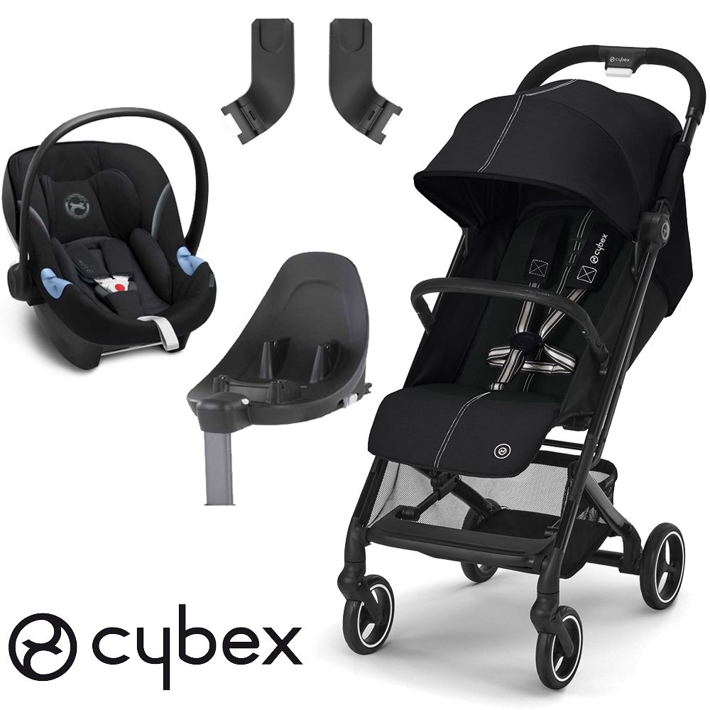 Cochecito Beezy + Huevito Aton 5 Fix (ISOFIX) + Adaptador