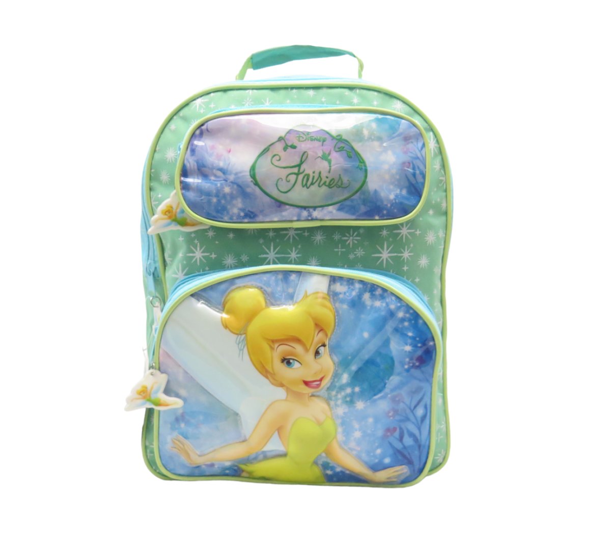 Mochila espalda Disney Fairies - Campanita - 2 bolsillos vinilicos
