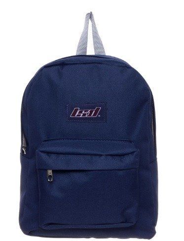 Mochila Espalda Lisa Con Bolsillo Frontal