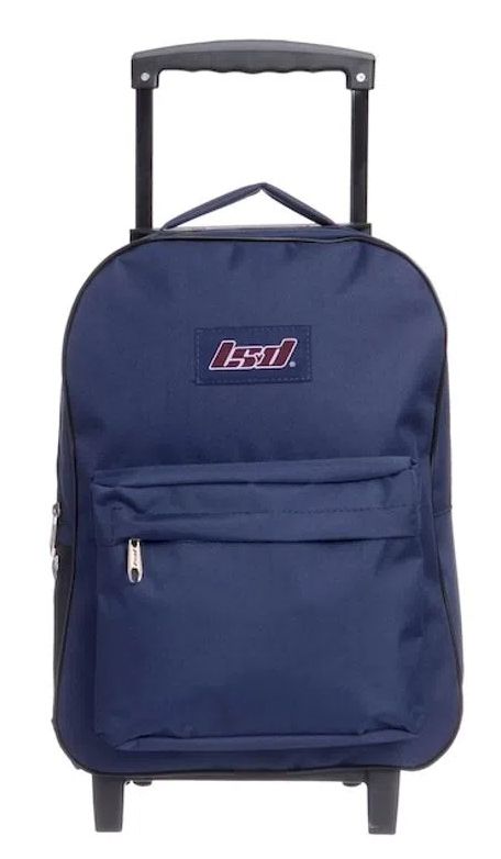 Mochila Con Carro Lisa Con Bolsillo Frontal