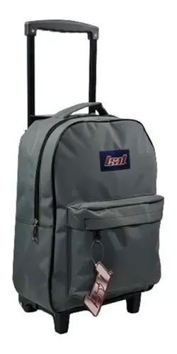 Mochila Con Carro Lisa Con Bolsillo Frontal