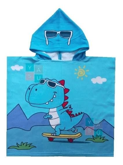 Poncho De Toalla Estampado