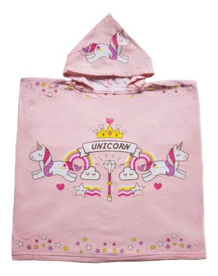 Poncho De Toalla Estampado