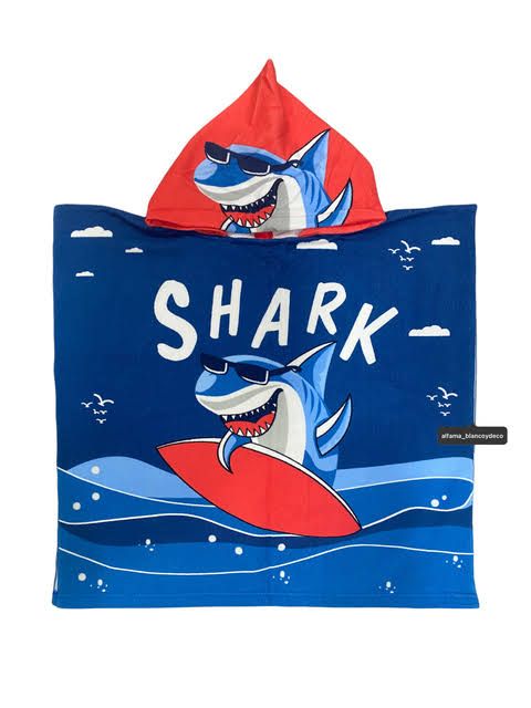 Poncho De Toalla Estampado