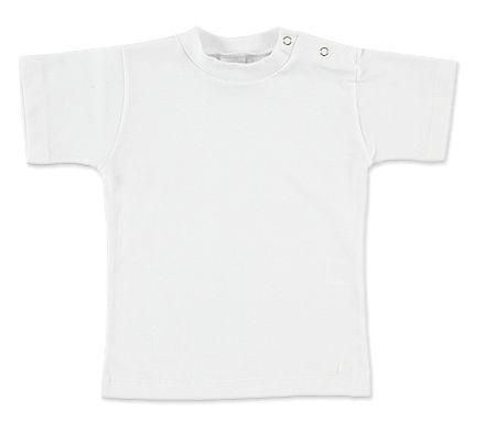 Remeras Blanca Algodon Manga Corta