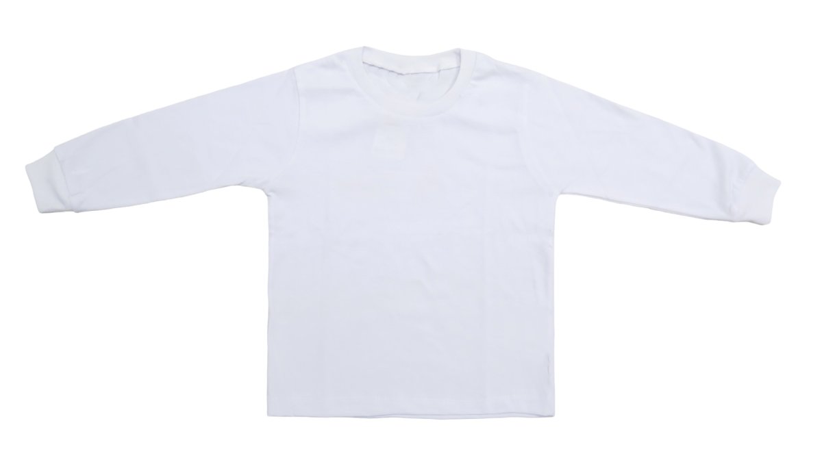 Remeras Blanca Algodon Manga Larga