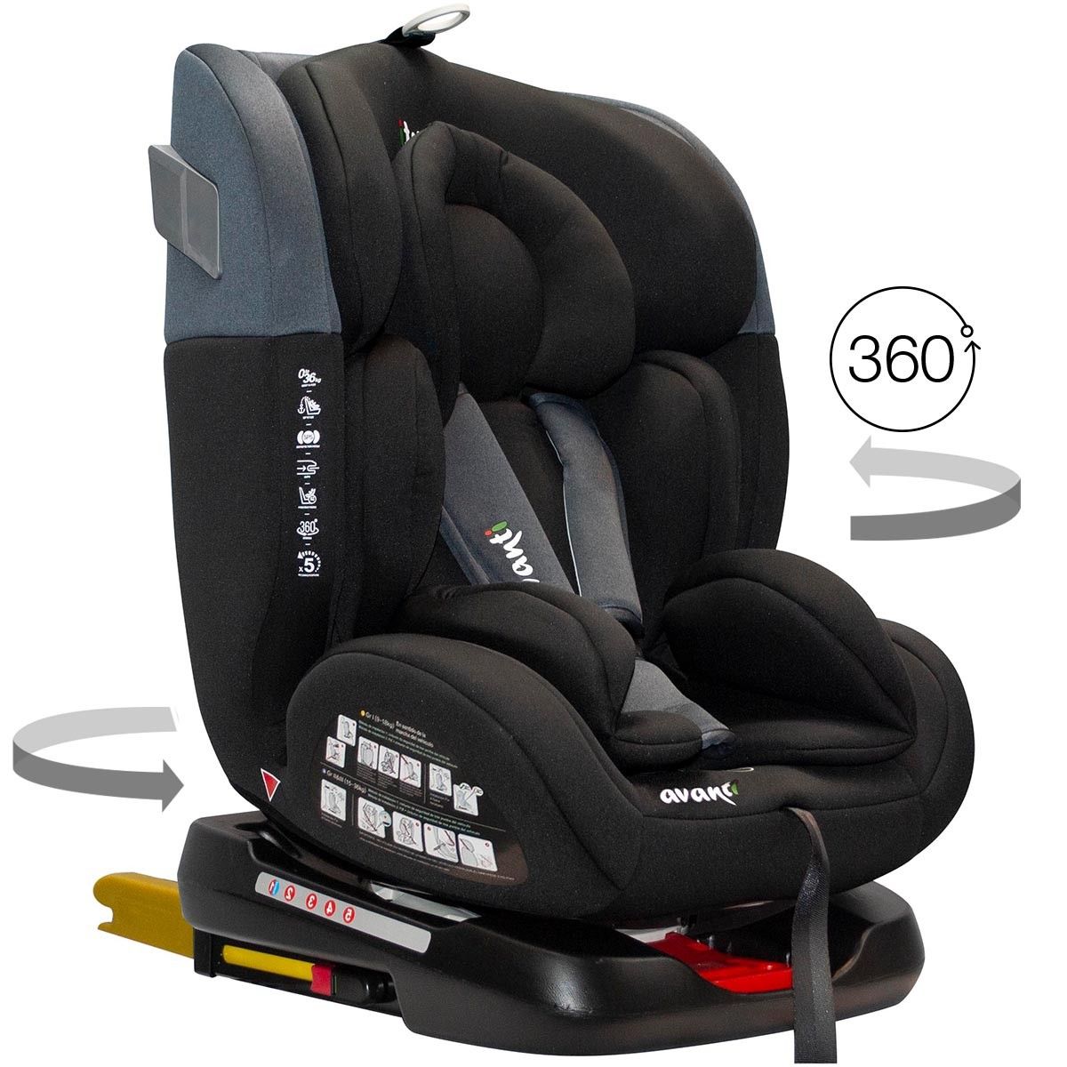 Butaca Prime 0 a 36 kg giratoria 360º