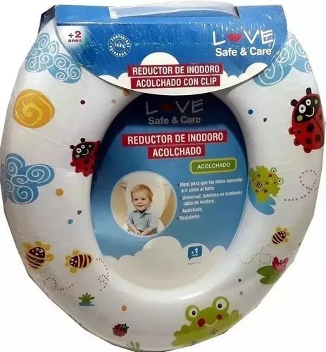 Reductor Adaptador De Inodoro Acolchado Con Clip