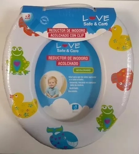 Reductor Adaptador De Inodoro Acolchado Con Clip