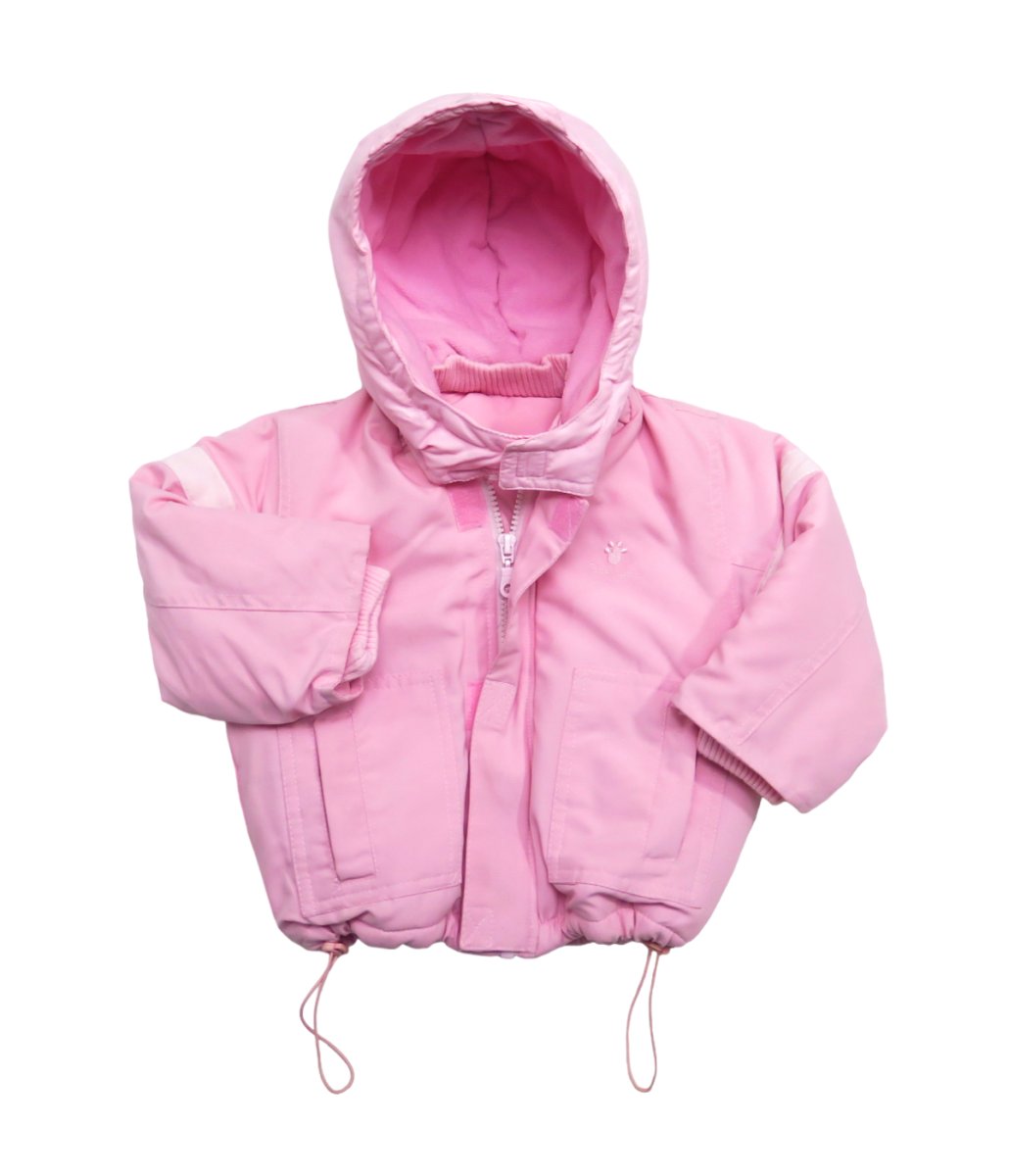 Campera De Abrigo De Microfibra Con Wata Y Capucha Desmontable