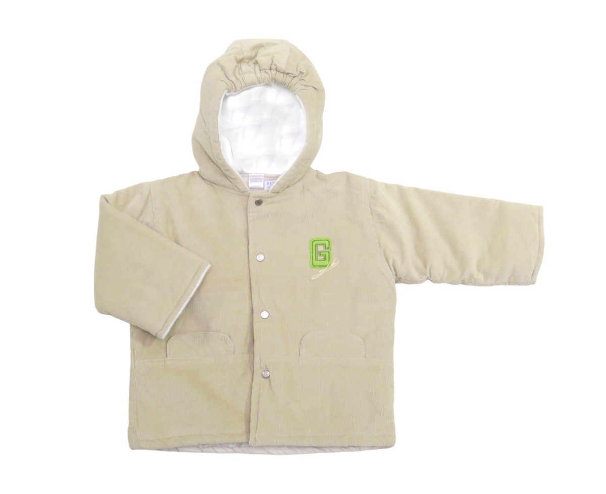 Campera Corderoy Abrigada Con Capucha