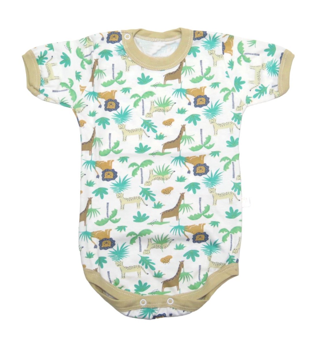 Body Manga Corta Estampado Animalitos