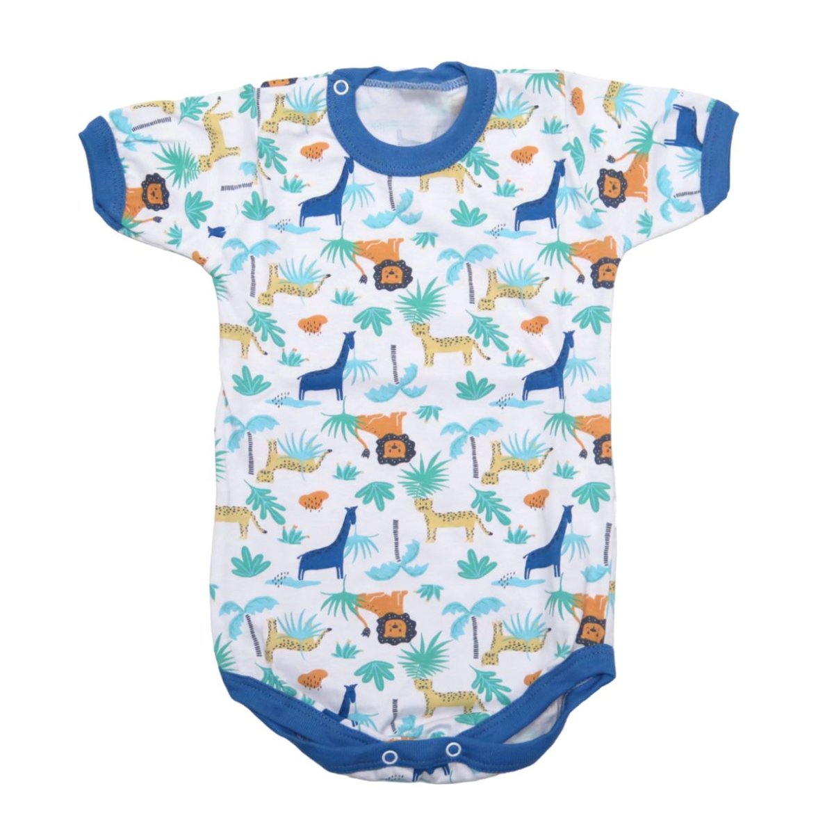 Body Manga Corta Estampado Animalitos