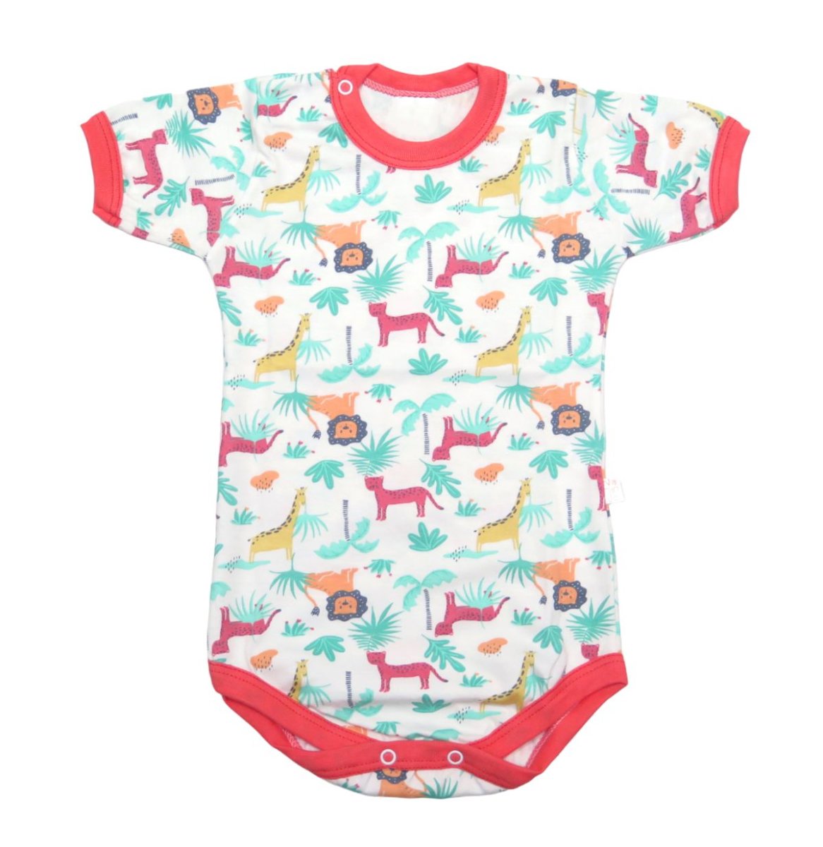 Body Manga Corta Estampado Animalitos