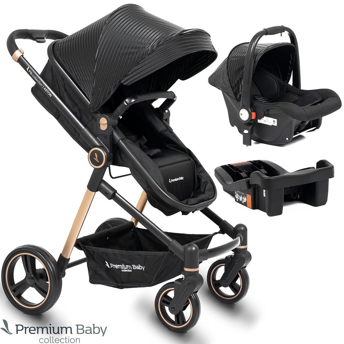 Cochecito Travel System 3 En 1 Moises Con Huevito Y Base Aston Collection
