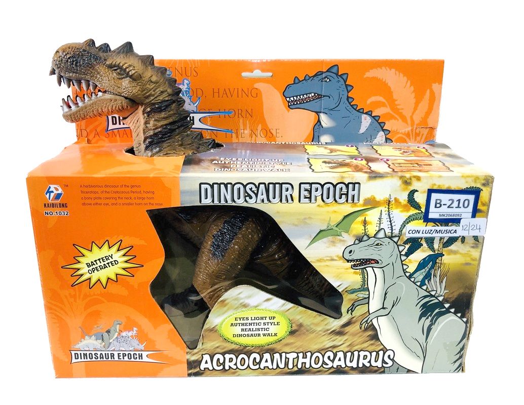 Dinosaurio Con Luz, Sonido Y Camina - Dinosaur Epoch Acrocanthosaurus