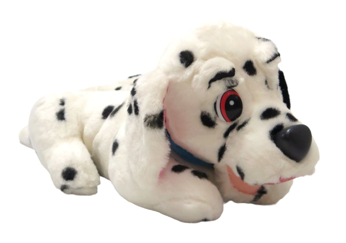 Pantufla Peluche Personaje Perro Dalmata con base antideslizante