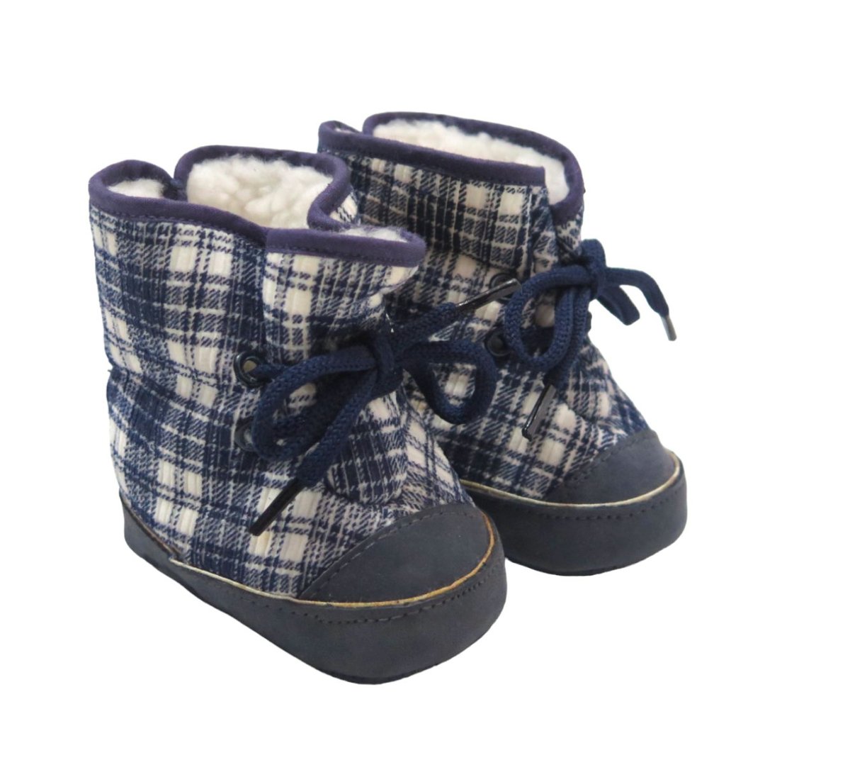 Botita Corderoy escocesa coninterior de corderito. Con Base