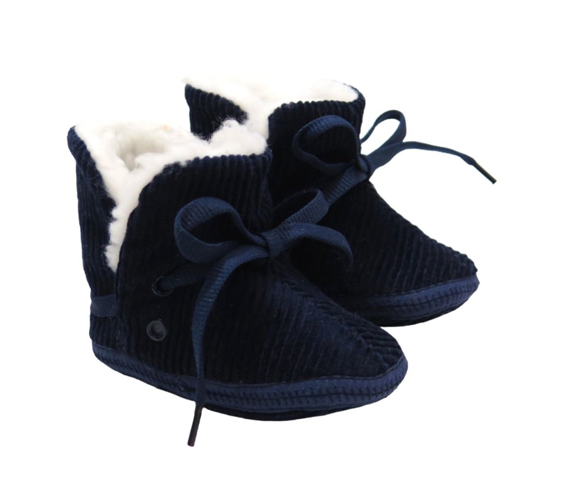 Botita Corderoy con ineterior de corderito. Sin base