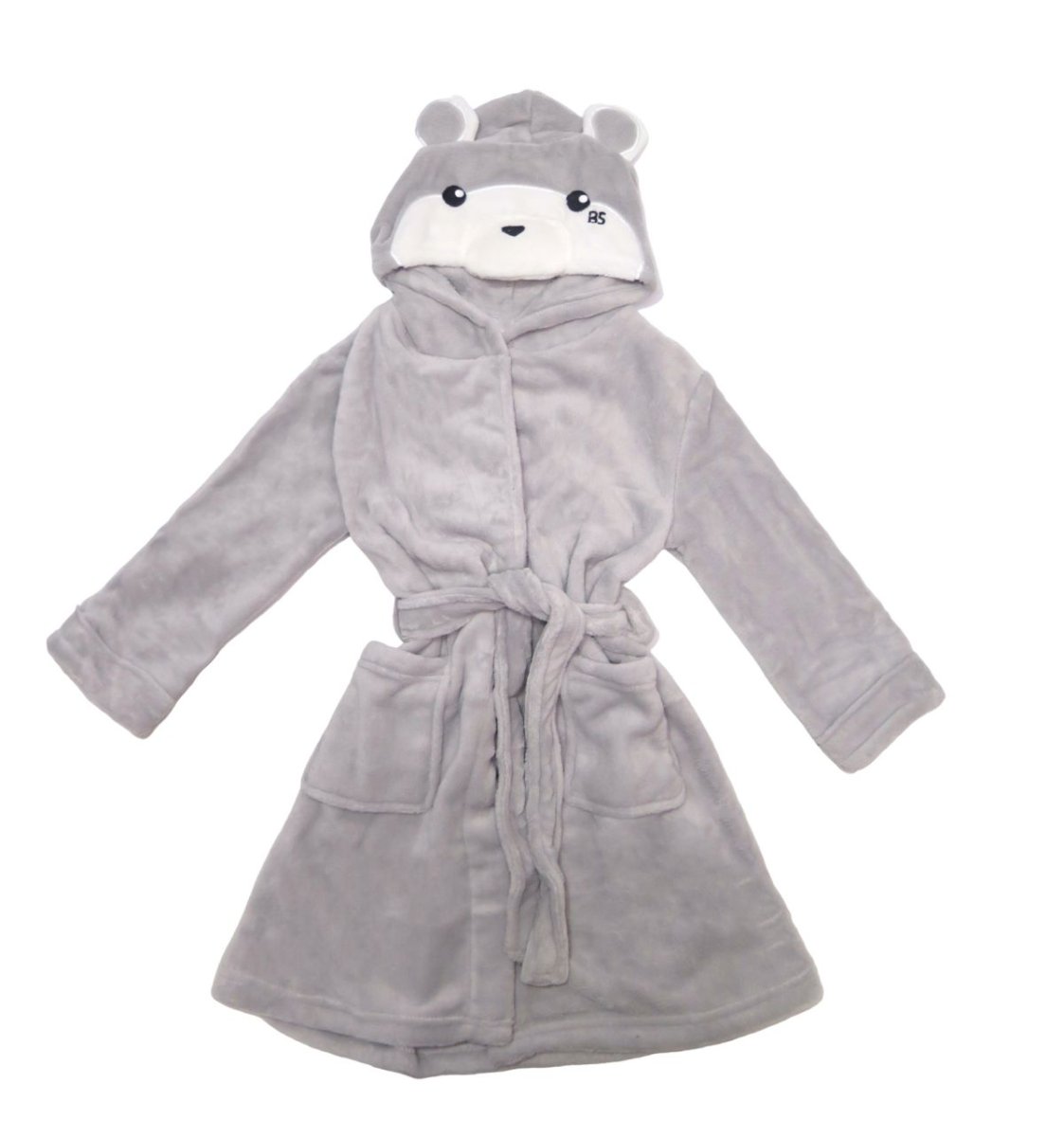 Bata de piel con Capucha Bordada.