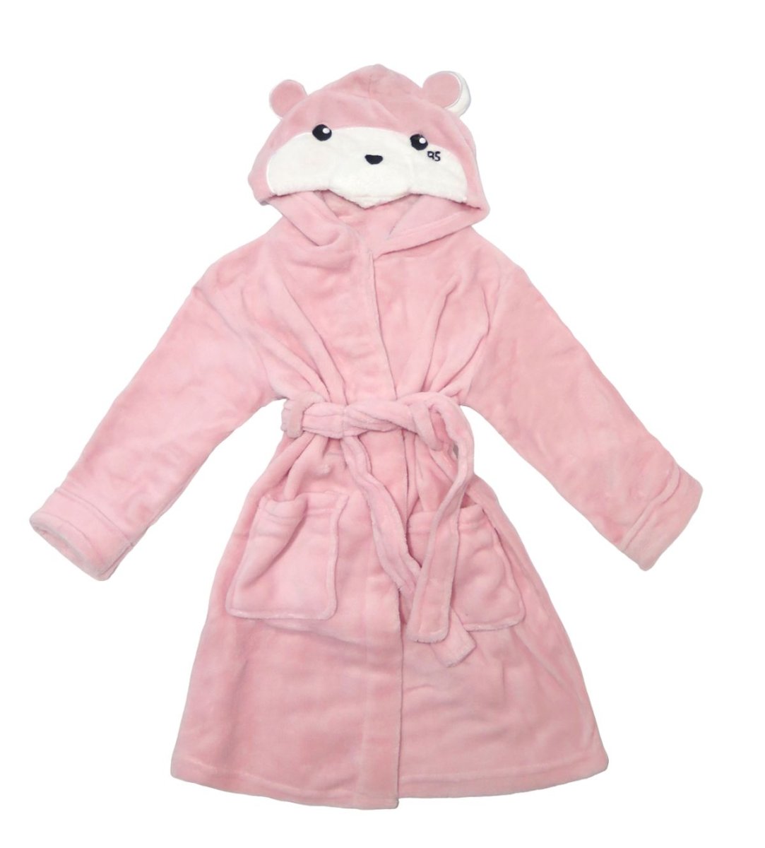 Bata de piel con Capucha Bordada.