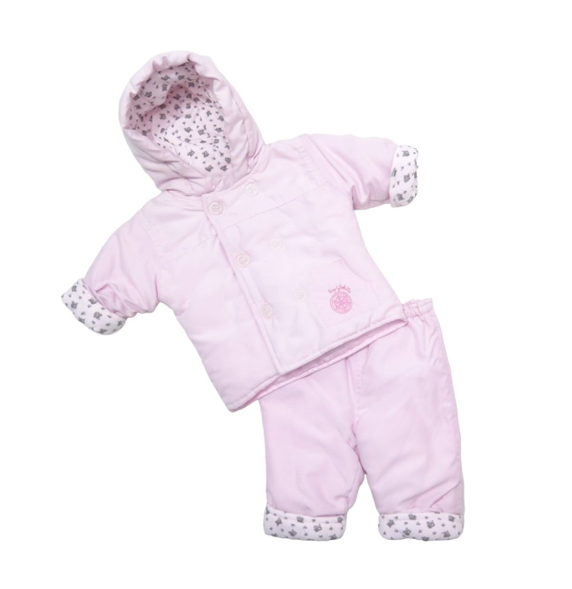 Conjunto Wata Microfibra Bordado  al Frente