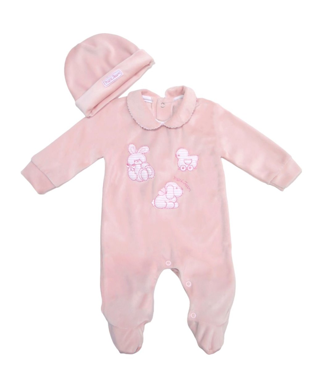 Enterito Y Gorro Plush Borado Bebe