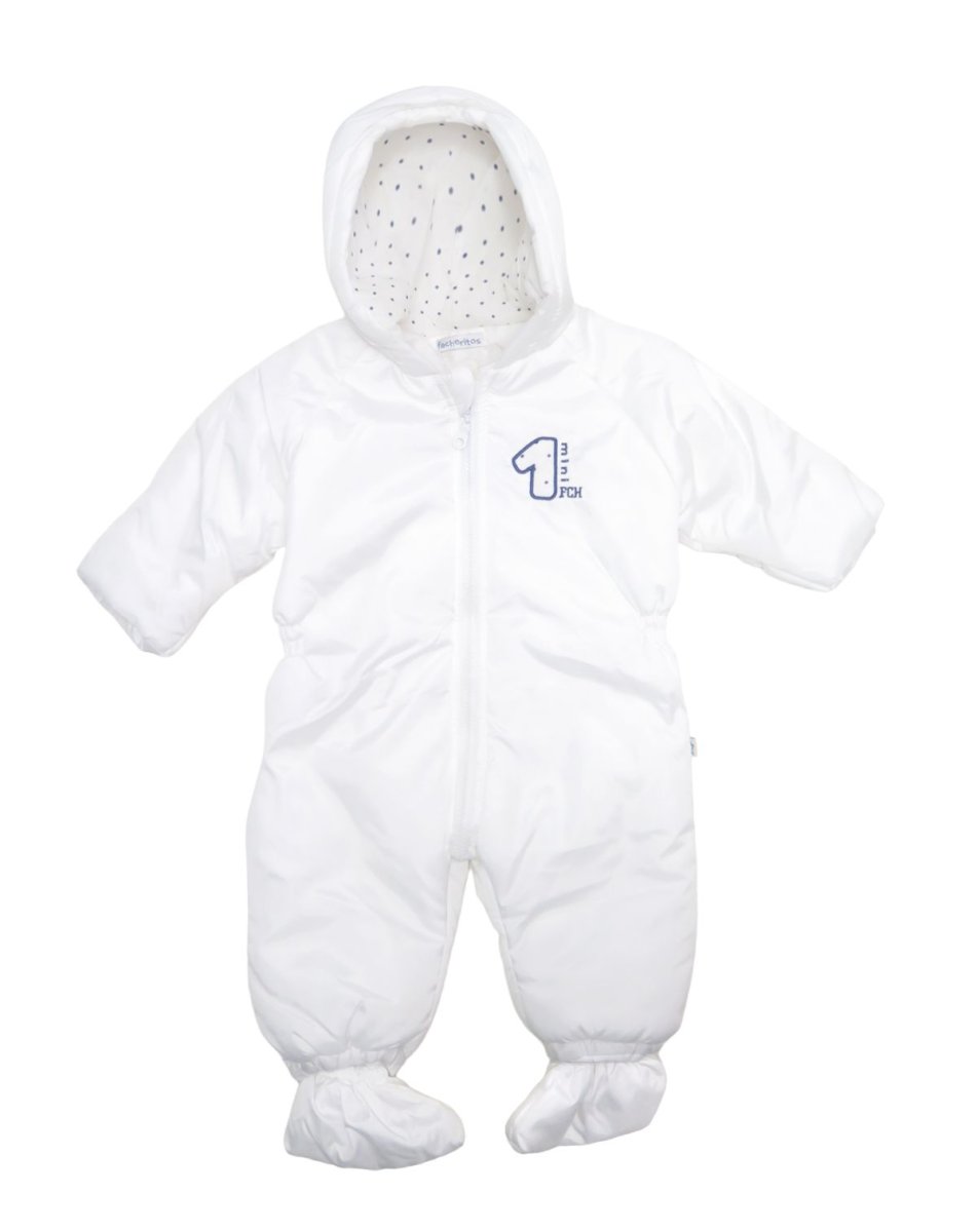 Enterito Termico (Astronauta)  Con un Uno Bordado - Botitas y Mitones