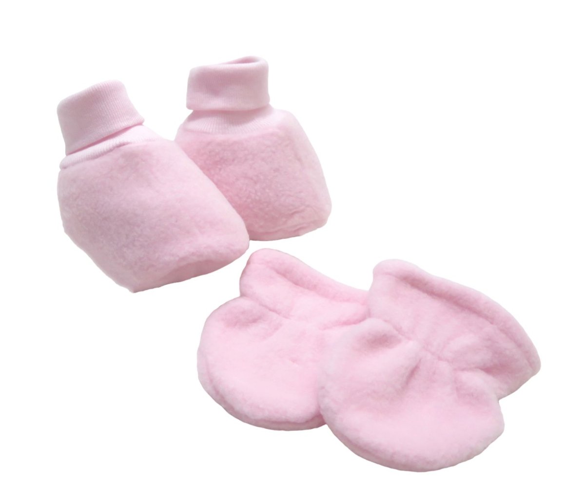 Conjunto de Escarpines y Mitones con Puño