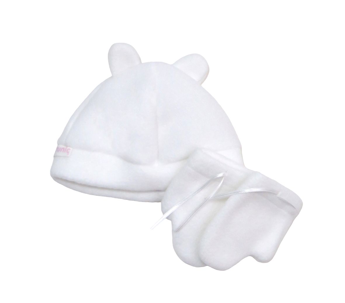 Conjunto de Polar Gorro con Orejas y Mitones