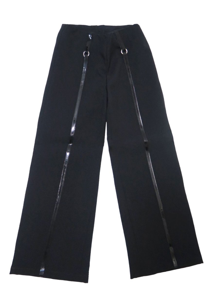 Pantalon de Vestir Nena.Tropical con detalle en Charol