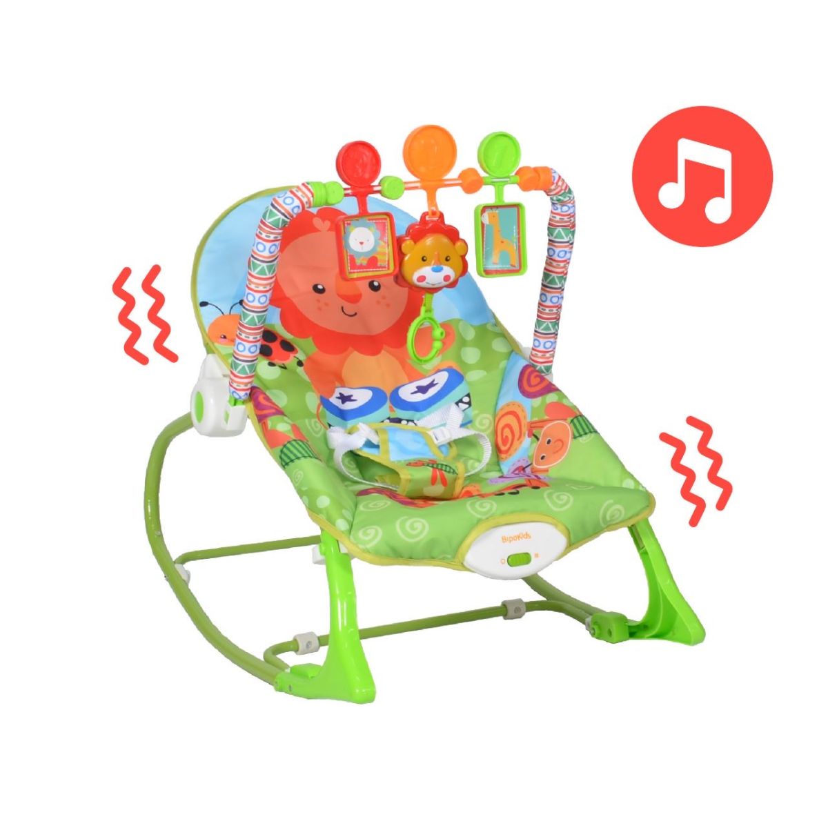 Sillita Mecedora Bebe Hasta 18Kg Con Vibración Y Música