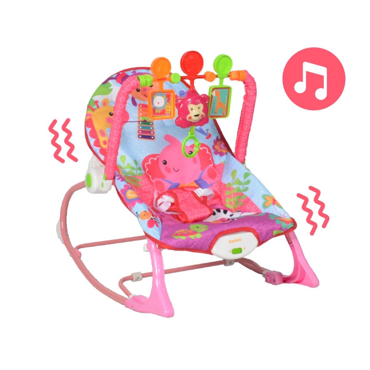 Sillita Mecedora Bebe Hasta 18Kg Con Vibración Y Música