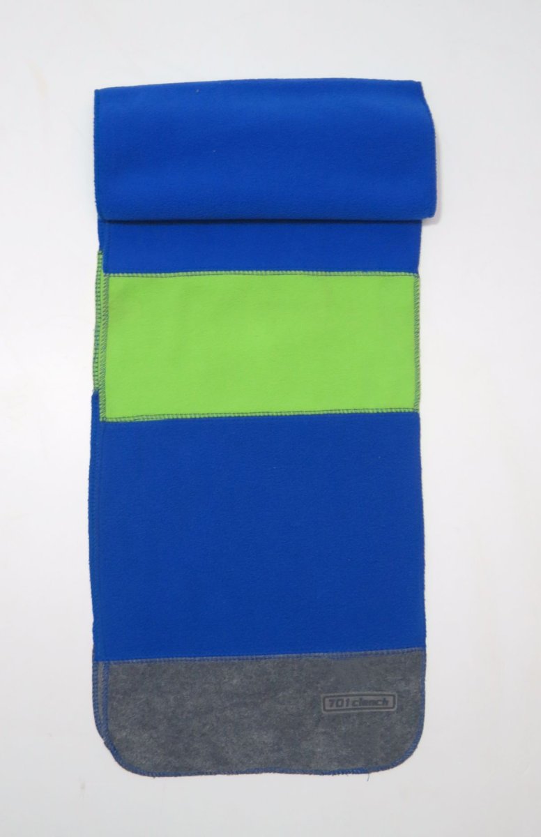 Bufanda de Polar con Franjas Combinadas