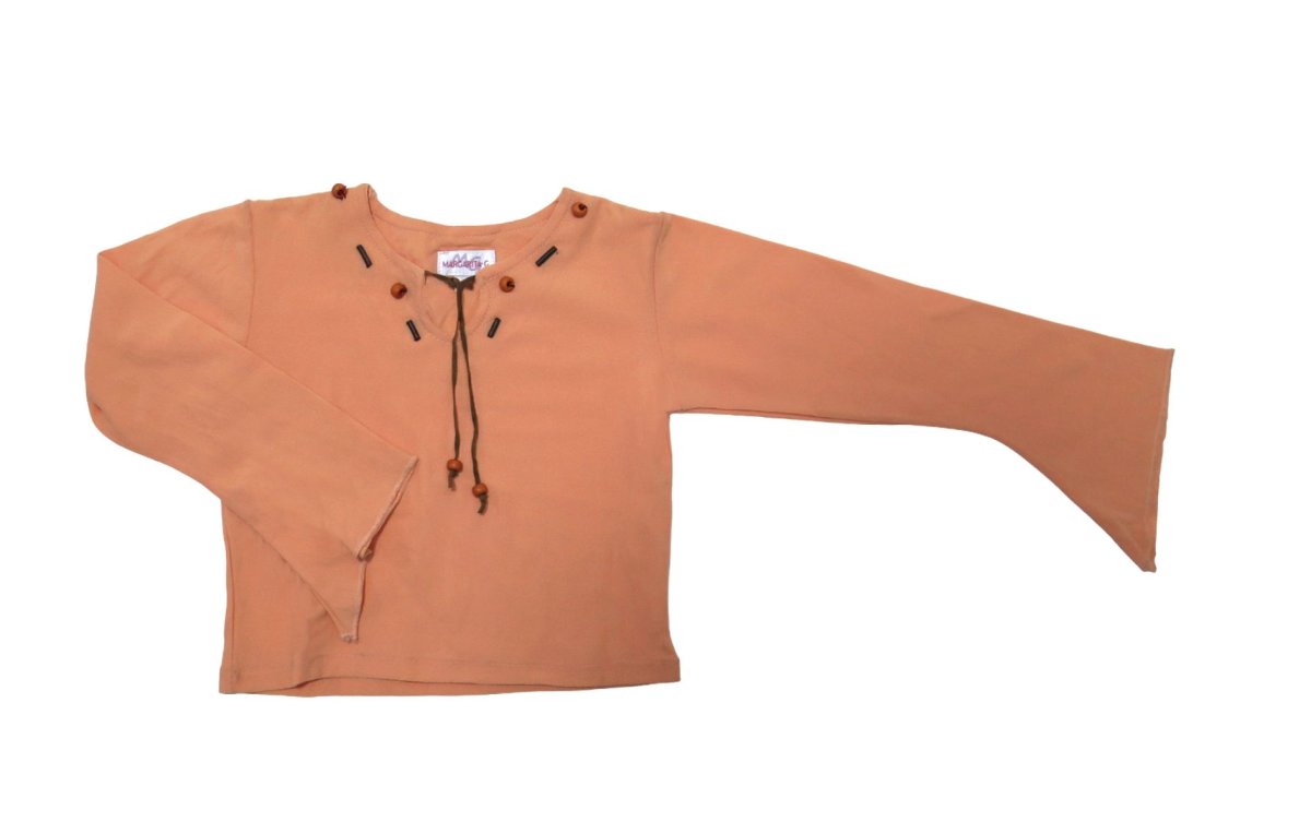 Remeras Chuchi Manga larga con canutillo y lazo. Crepp