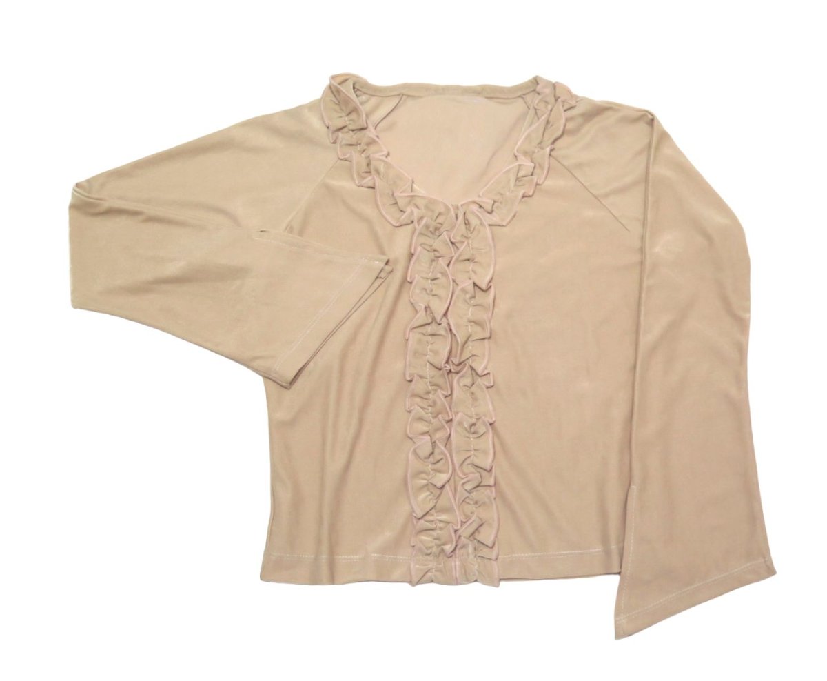 Remeras Chuchi Manga larga con detalle de volados  en cuello