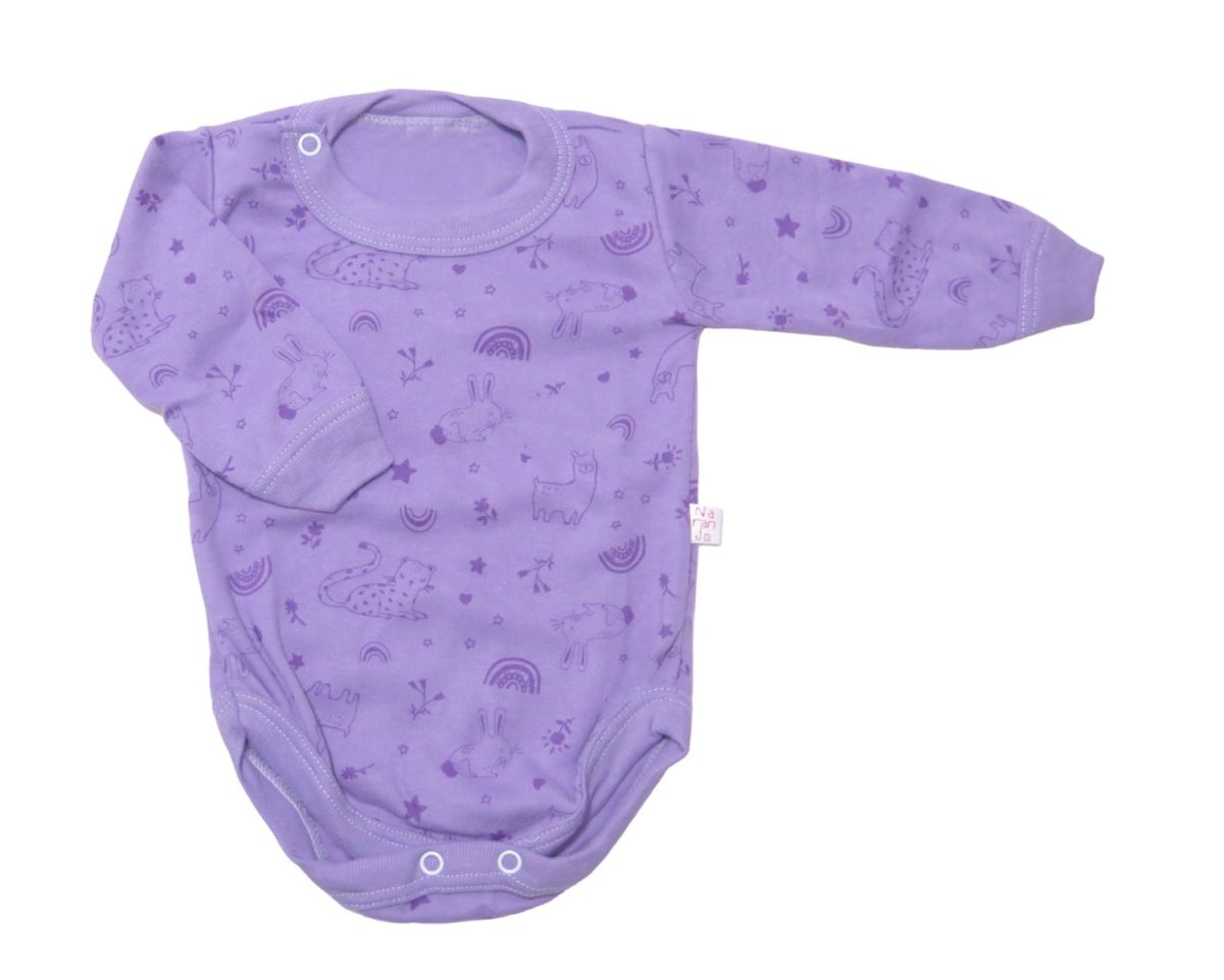 Body Manga Larga Estampado Animalitos