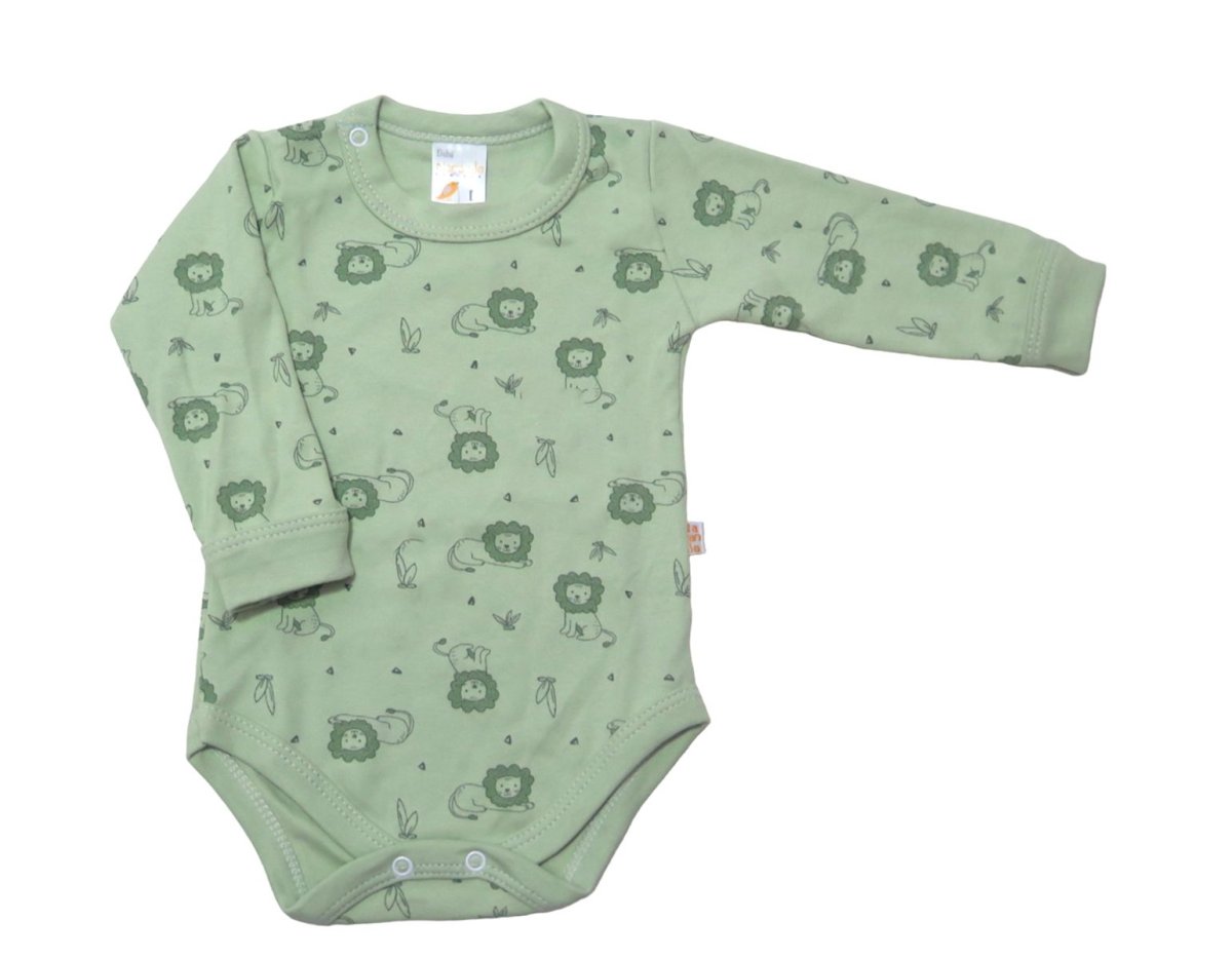 Body Estampado Leones Manga Larga