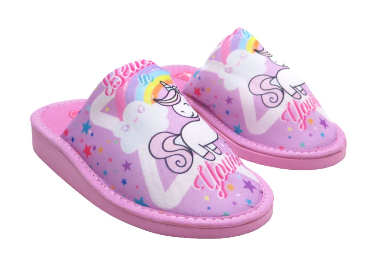 Chinela Pantufla Con Base Unicornio
