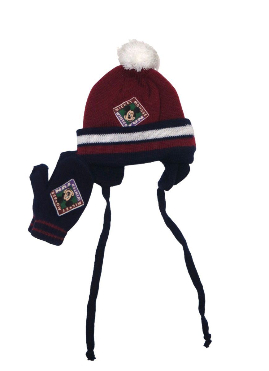 Gorro y miotones Tejido Mickey