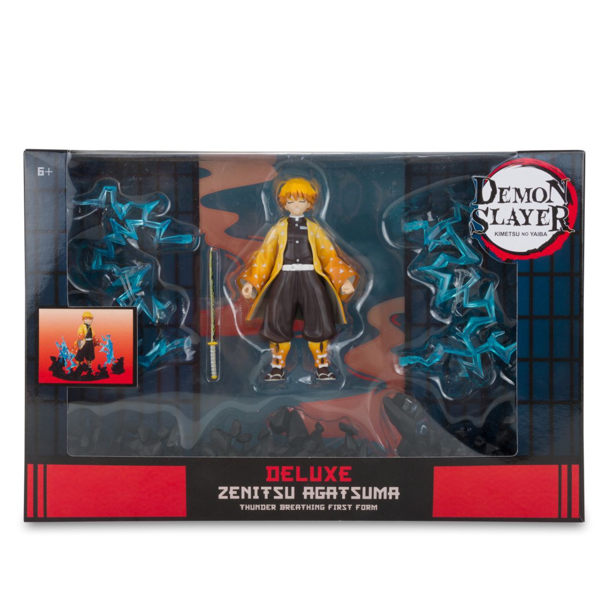 Figura Playset Deluxe Zenitsu Agatsuma - Demon Slayer - Kimetsu No Yaiba