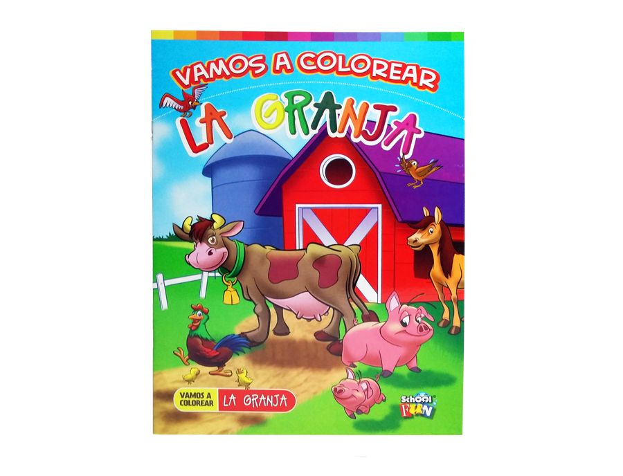 Vamos A Colorear La Granja - Libro Para Colorear